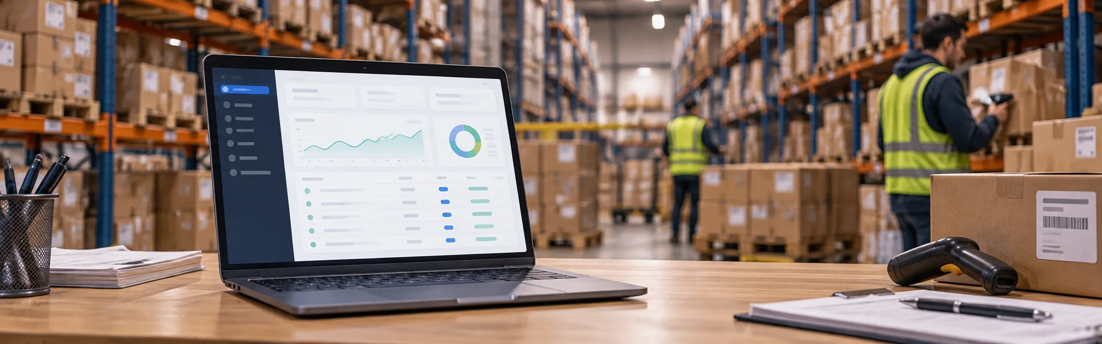 Operación de logística y comercio conectada